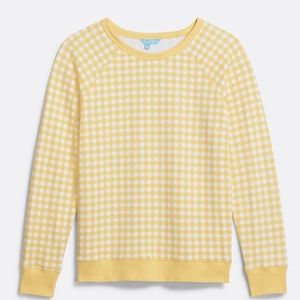 Natalie Sweatshirt in Yellow Gingham (Small)